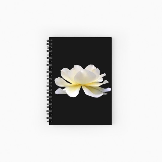 Lotus rose white flower Spiral Notebooks   Ruled Line