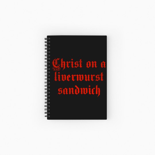 Christ on a liver liverwurst sandwich Spiral Notebooks   Ruled Line