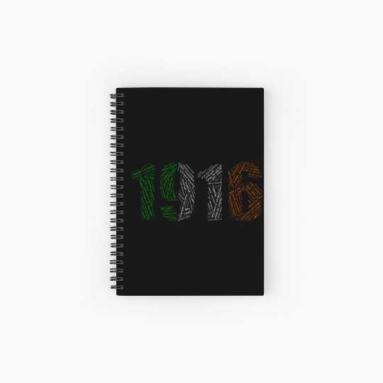 Easter 1916 Wordcloud Spiral Notebooks   Ruled Line