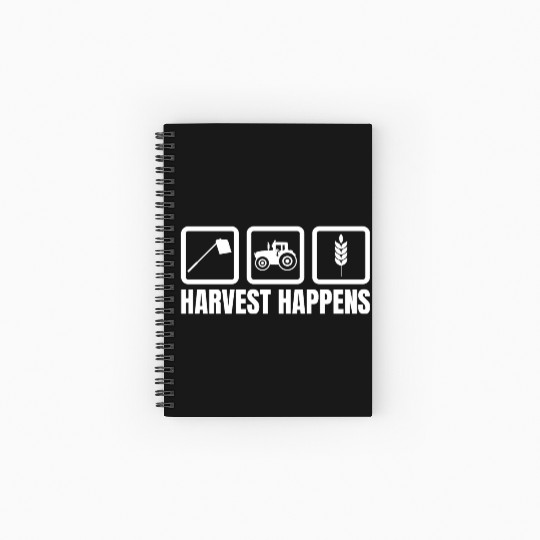 Harvest Happens Spiral Notebooks   Ruled Line