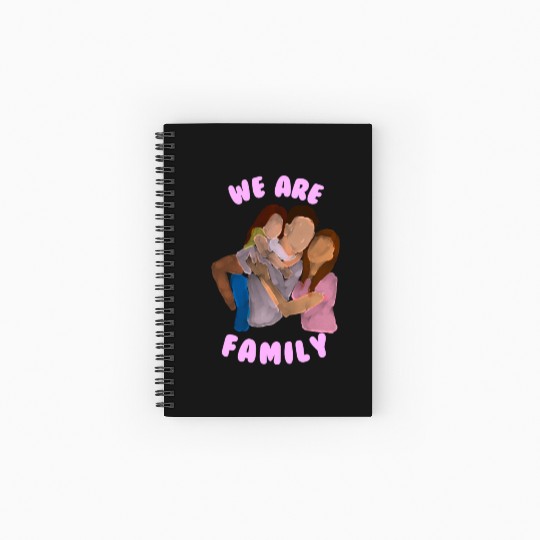 We are Family Spiral Notebooks   Ruled Line