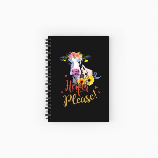 Salty A Heifer Please Funny Farmer Cow Lovers Spiral Notebooks   Ruled Line