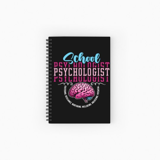 School Psychologist Fostering Resilience Counselor Spiral Notebooks   Ruled Line