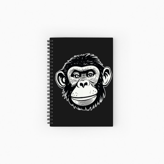 Ape Monkey Spiral Notebooks   Ruled Line