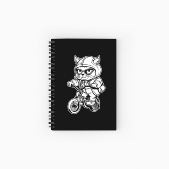 Cycling Cyclist Cute Spiral Notebooks   Ruled Line