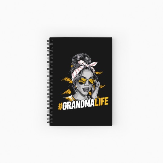 Baseball Grandma Grandmother Grandparents Day Spiral Notebooks   Ruled Line