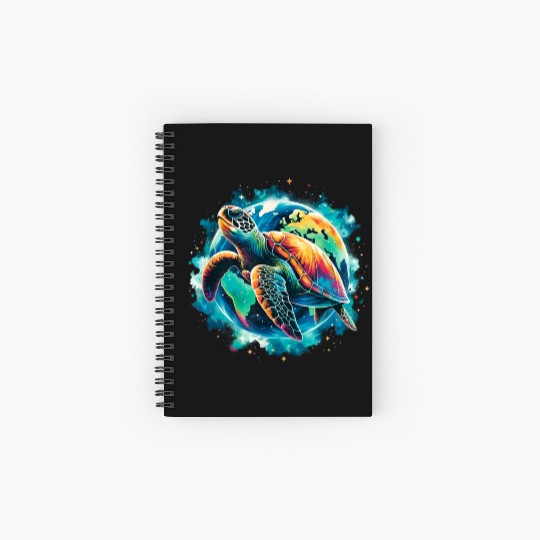 Earth Day Restore Sea Turtle Spiral Notebooks   Ruled Line