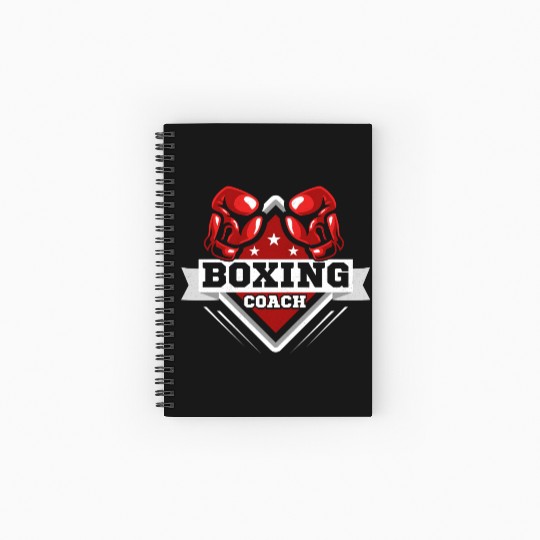 Boxing Coach Boxer Training Spiral Notebooks   Ruled Line