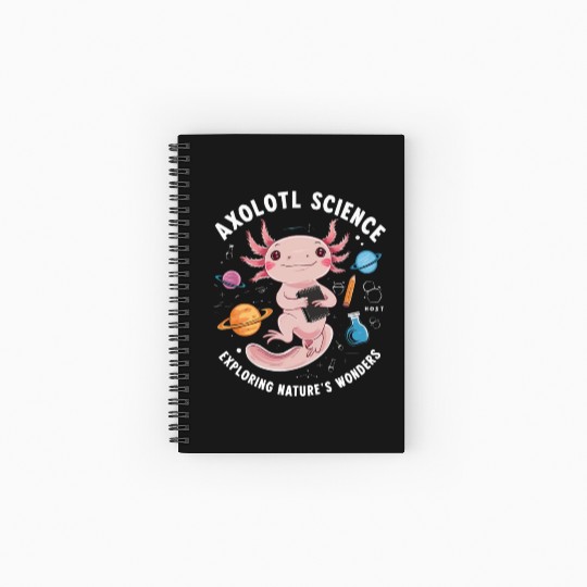 Axolotl Science Teacher Mexican Salamander Spiral Notebooks   Ruled Line