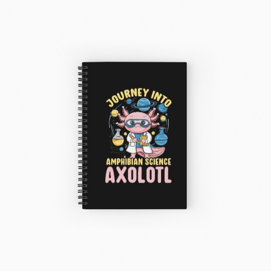 Axolotl Science Teacher Mexican Salamander Spiral Notebooks   Ruled Line