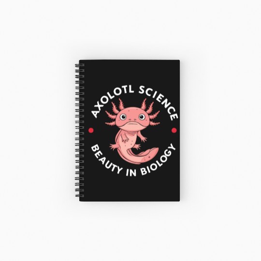Axolotl Science Teacher Mexican Salamander Spiral Notebooks   Ruled Line