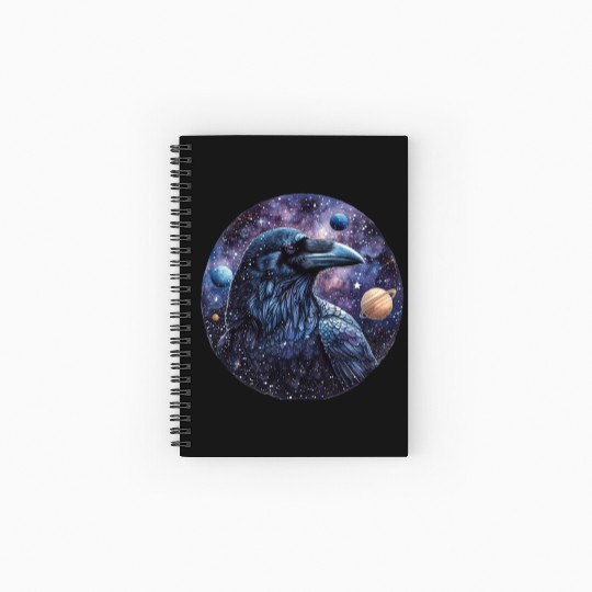 Celestial Raven Clipart Clipart, Crow Bird Witch Spiral Notebooks   Ruled Line