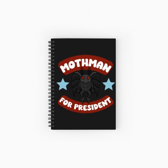 Mothman USA Election Campaign Politics 2024 Spiral Notebooks   Ruled Line