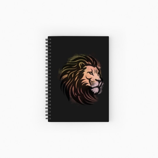 Lion Head Spiral Notebooks   Ruled Line