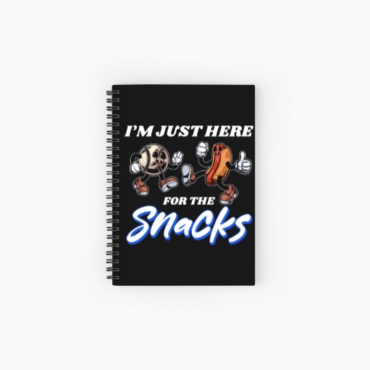Patriotic Fun: 4th Of July Hot Dogs, Snacks Spiral Notebooks   Ruled Line
