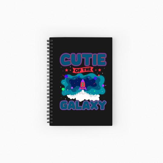 Galactically Sweet: "Cutie Of The Galaxy" Girls, Spiral Notebooks   Ruled Line