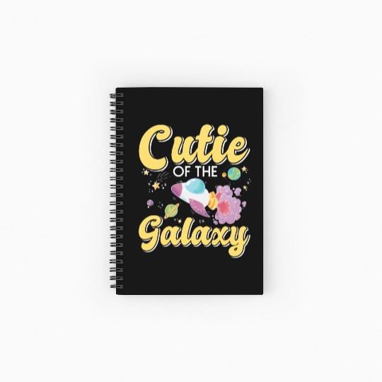 Galactically Sweet: "Cutie Of The Galaxy" Girls, Spiral Notebooks   Ruled Line