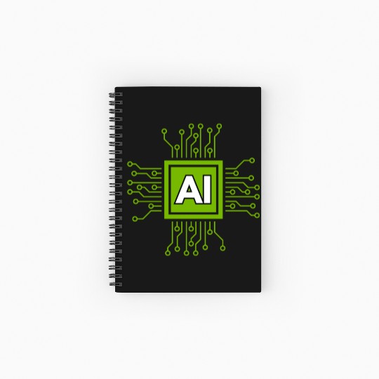 ARTIFICIAL INTELLIGENCE AI Spiral Notebooks   Ruled Line