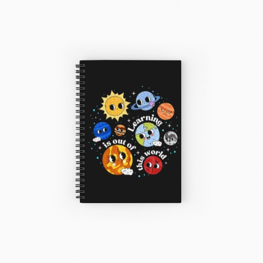 Solar System Learning Science Teacher Spiral Notebooks   Ruled Line