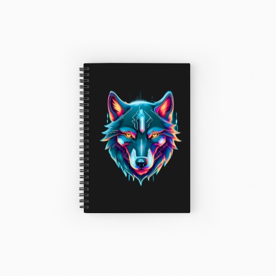 wolf Spiral Notebooks   Ruled Line