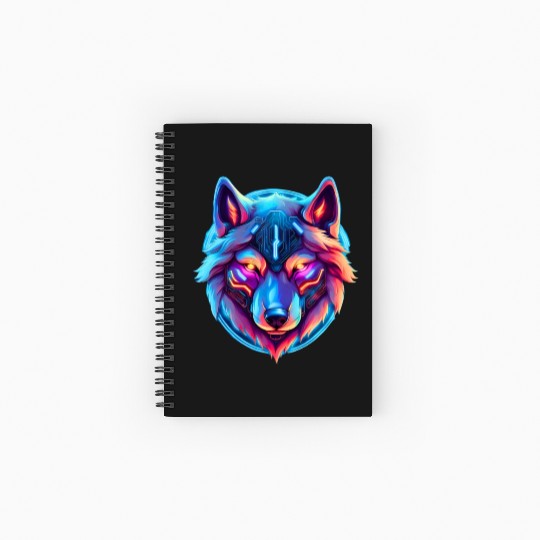 wolf Spiral Notebooks   Ruled Line