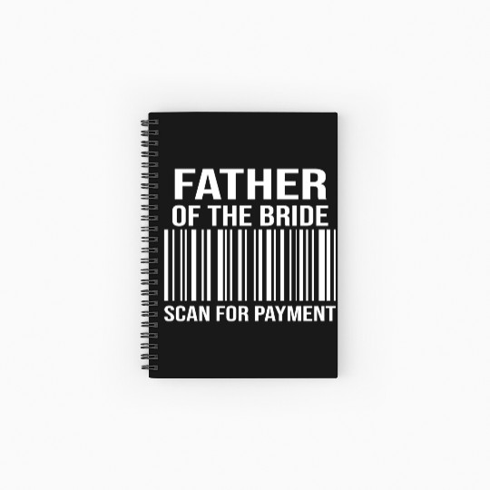 Father Of The Bride Engagement Bride's Father Spiral Notebooks   Ruled Line