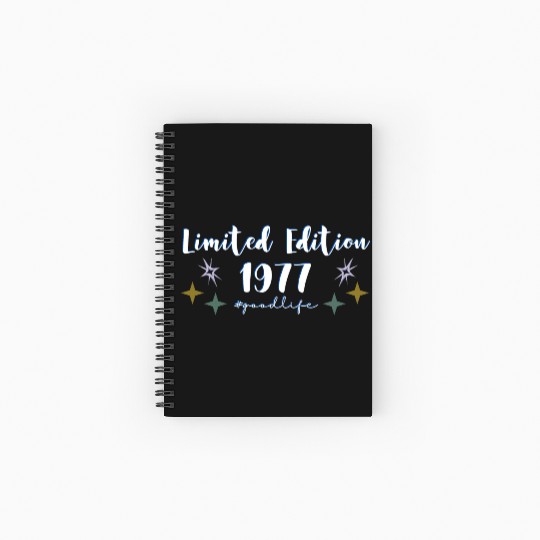 Limited Edition 1977 #goodlife Mens And Womens cel Spiral Notebooks   Ruled Line