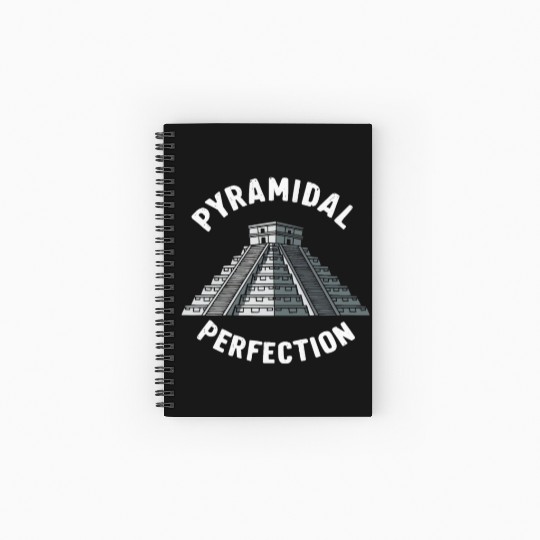 Aztec Pyramid Mayan Indigenous Mexican Aztec Spiral Notebooks   Ruled Line