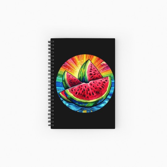 LGBTQ Melon Spiral Notebooks   Ruled Line
