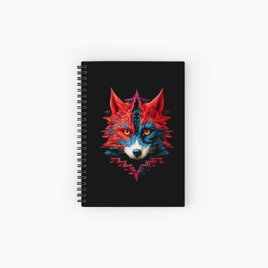 Fox Animal Zoo Illustration Spiral Notebooks   Ruled Line