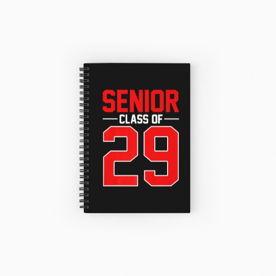 Senior 2029 Class Graduation Graduate Spiral Notebooks   Ruled Line