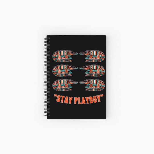 Stylish Playboy with Crocodile Spiral Notebooks   Ruled Line