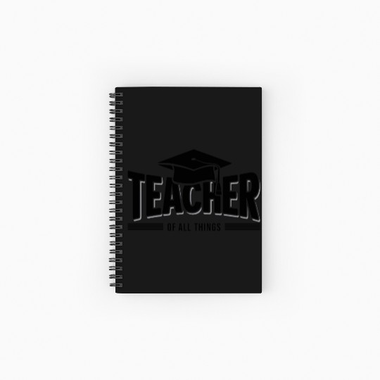 Teacher School Profession Schoolteacher Spiral Notebooks   Ruled Line