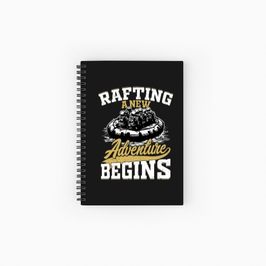 Rafting A New Adventure Begins Paddling White Wate Spiral Notebooks   Ruled Line