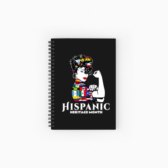 Hispanic Heritage Month Latino Countries Flag Spiral Notebooks   Ruled Line