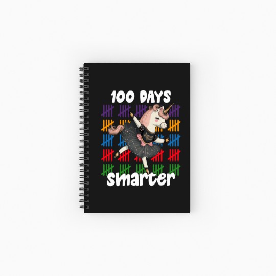 100 Days Of School Ballet Unicorn 100 Days Spiral Notebooks   Ruled Line