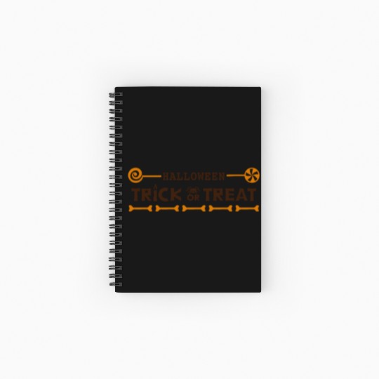 Halloween-Trick or Treat Spiral Notebooks   Ruled Line