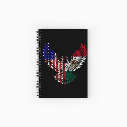 American Mexican Heritage America Mexico Spiral Notebooks   Ruled Line