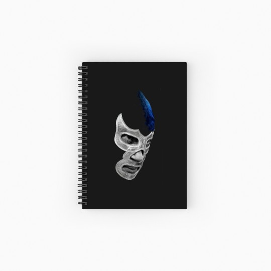 Mex Art Lucha Libre Mexican Wrestler Spiral Notebooks   Ruled Line