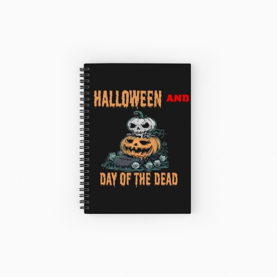 Halloween and day of dead Spiral Notebooks   Ruled Line