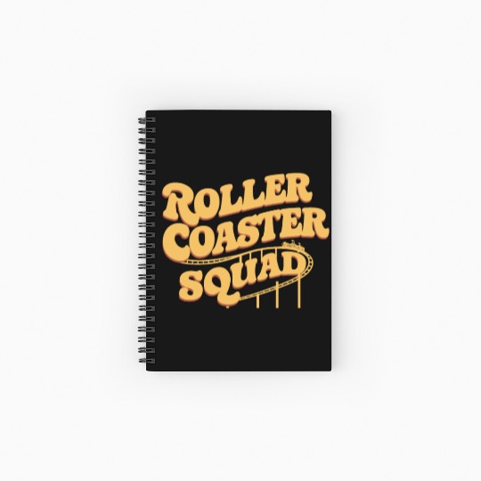 Roller Coaster Squad Fun Thrill Ride Team Spiral Notebooks   Ruled Line