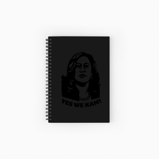 Yes We Kam! Kamala Harris for President 2024 Spiral Notebooks   Ruled Line