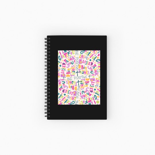 BE POSITIVE Spiral Notebooks   Ruled Line