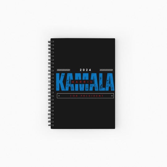 Kamala Harris for President 2024 Spiral Notebooks   Ruled Line
