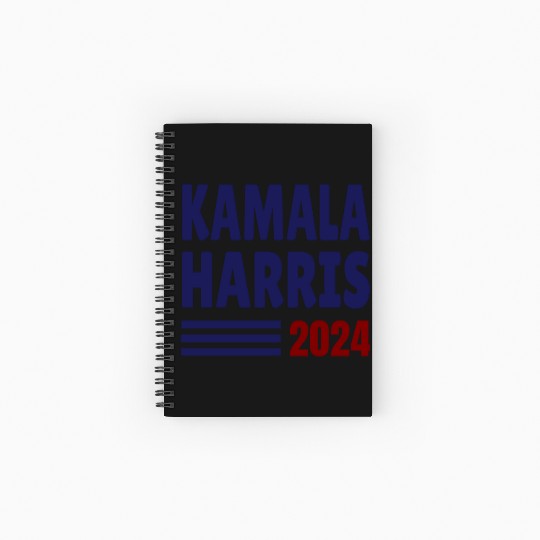 Kamala Harris 2024 for President USA Spiral Notebooks   Ruled Line