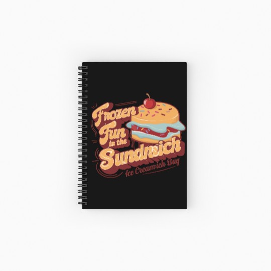 Ice Cream Sandwich Spiral Notebooks   Ruled Line