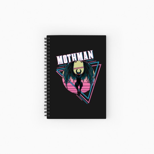 Mothman Retro Vintage Monster Creepy Cryptid Spiral Notebooks   Ruled Line