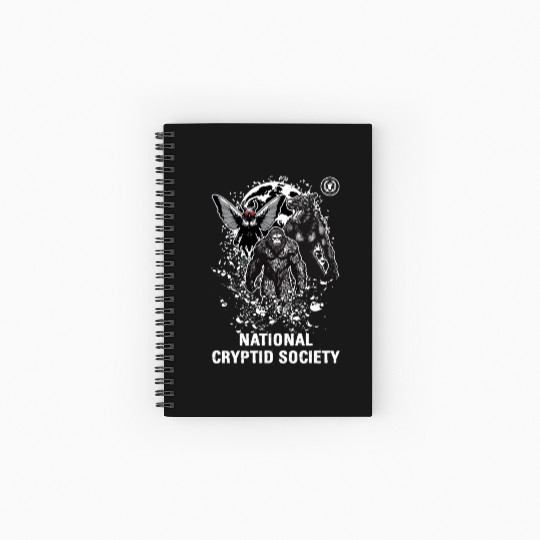 National Cryptid Society Cryptid Monsters Spiral Notebooks   Ruled Line