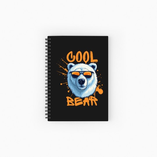 Cool Bear Spiral Notebooks   Ruled Line
