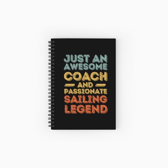 Coach Sailing legend retro Spiral Notebooks   Ruled Line